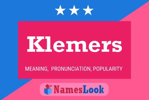 Póster del nombre Klemers