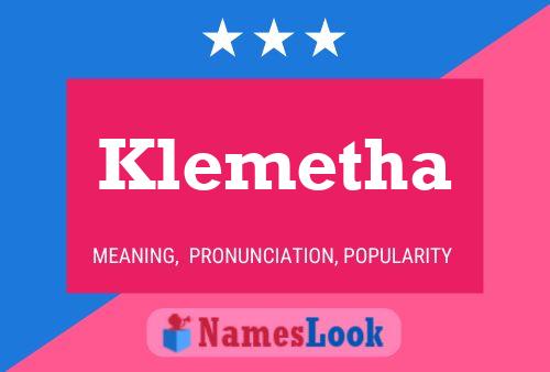 Póster del nombre Klemetha