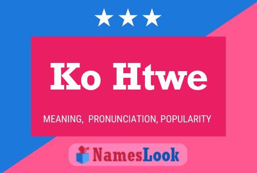 Póster del nombre Ko Htwe