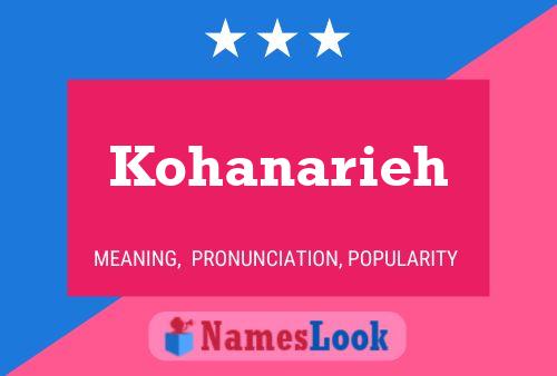 Póster del nombre Kohanarieh