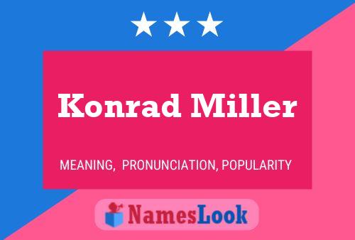 Póster del nombre Konrad Miller