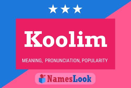 Póster del nombre Koolim