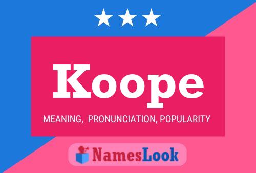 Póster del nombre Koope