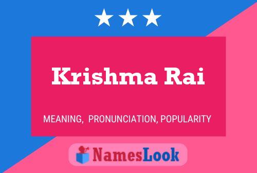 Póster del nombre Krishma Rai