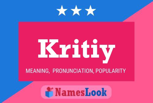 Póster del nombre Kritiy