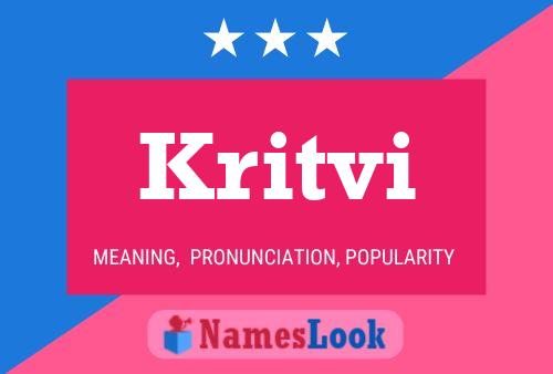 Póster del nombre Kritvi