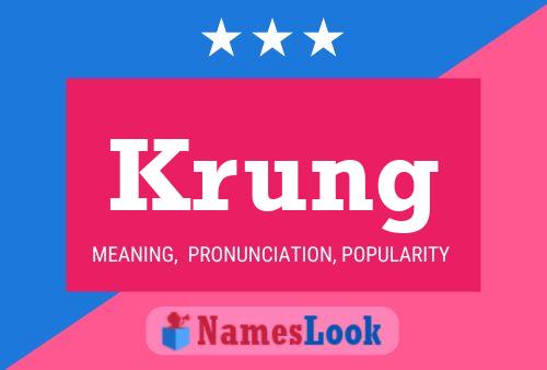 Póster del nombre Krung