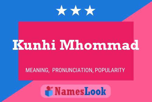 Póster del nombre Kunhi Mhommad