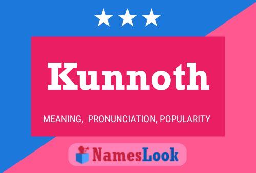 Póster del nombre Kunnoth