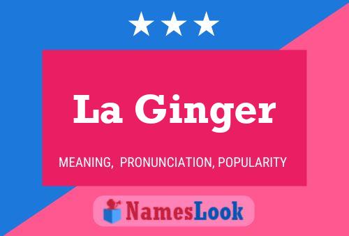 Póster del nombre La Ginger