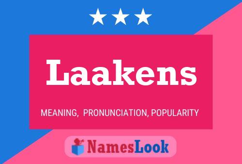 Póster del nombre Laakens