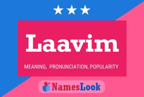 Póster del nombre Laavim