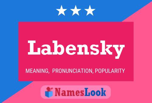 Póster del nombre Labensky