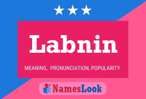 Póster del nombre Labnin