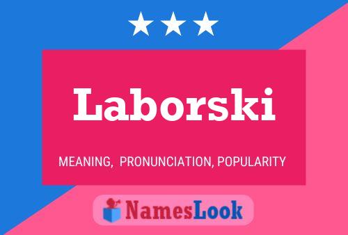 Póster del nombre Laborski