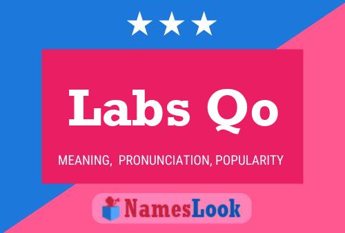 Póster del nombre Labs Qo