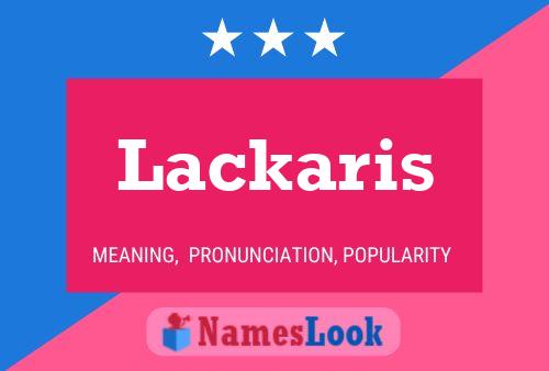 Póster del nombre Lackaris