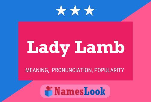 Póster del nombre Lady Lamb