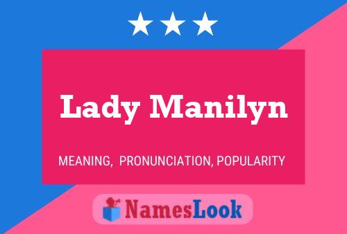 Póster del nombre Lady Manilyn