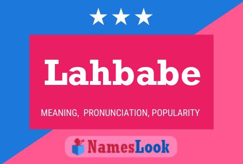 Póster del nombre Lahbabe