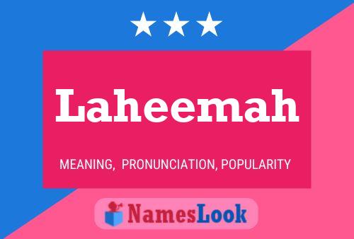 Póster del nombre Laheemah