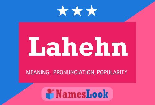 Póster del nombre Lahehn