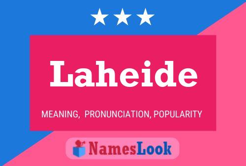 Póster del nombre Laheide