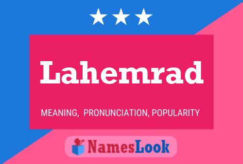 Póster del nombre Lahemrad