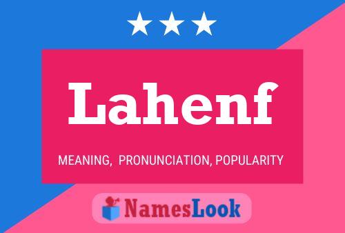 Póster del nombre Lahenf