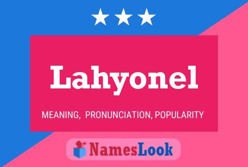 Póster del nombre Lahyonel