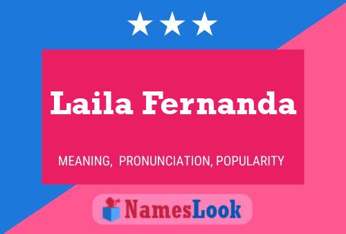 Póster del nombre Laila Fernanda