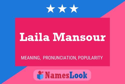 Póster del nombre Laila Mansour