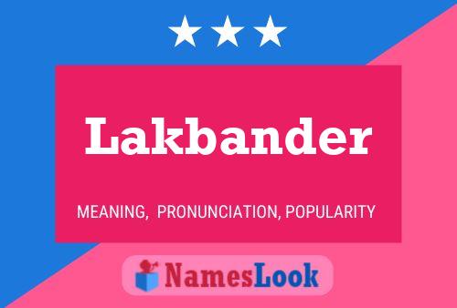 Póster del nombre Lakbander