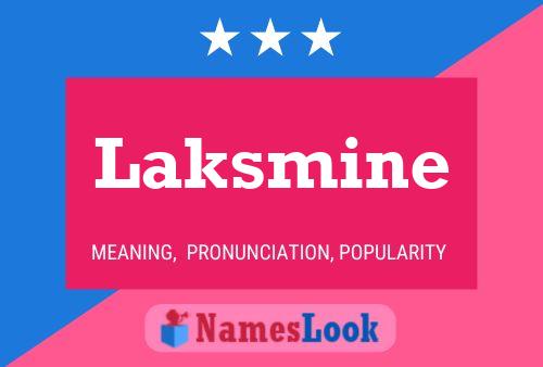 Póster del nombre Laksmine