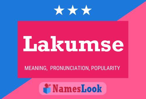 Póster del nombre Lakumse