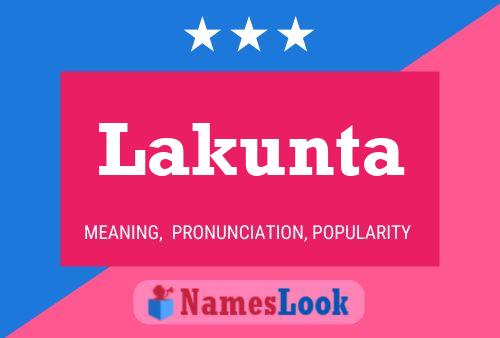 Póster del nombre Lakunta