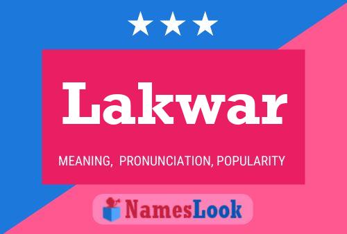 Póster del nombre Lakwar