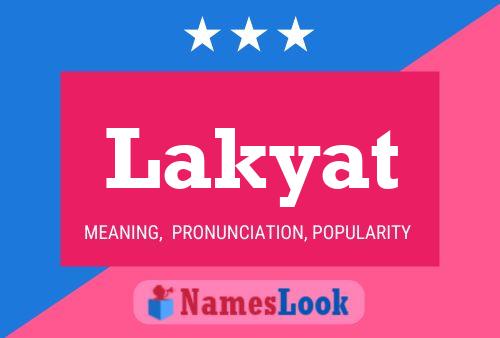 Póster del nombre Lakyat