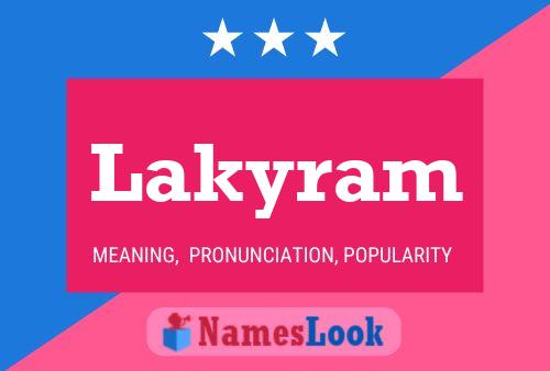 Póster del nombre Lakyram