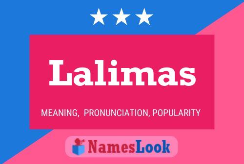 Póster del nombre Lalimas