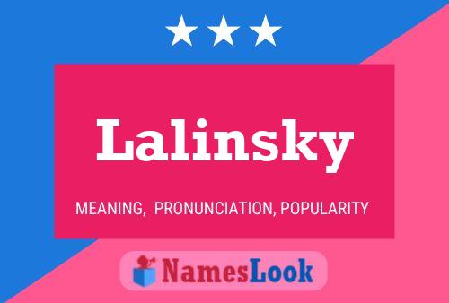 Póster del nombre Lalinsky