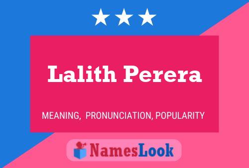 Póster del nombre Lalith Perera