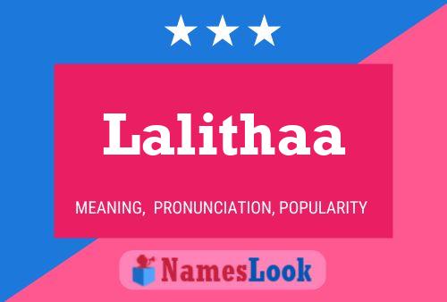 Póster del nombre Lalithaa