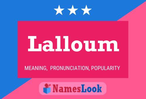 Póster del nombre Lalloum