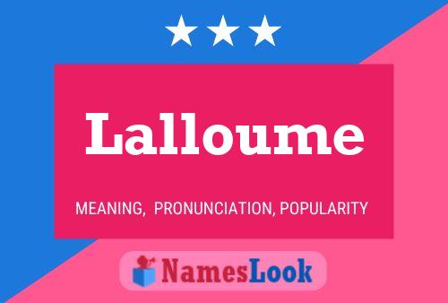 Póster del nombre Lalloume