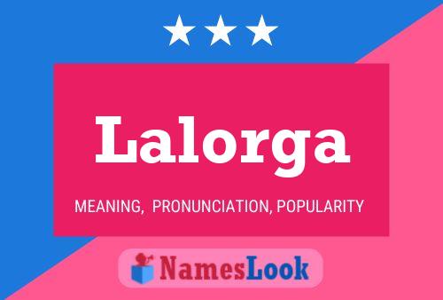 Póster del nombre Lalorga