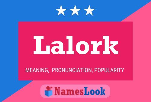 Póster del nombre Lalork