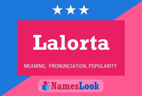 Póster del nombre Lalorta