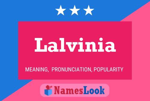 Póster del nombre Lalvinia