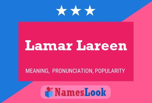 Póster del nombre Lamar Lareen